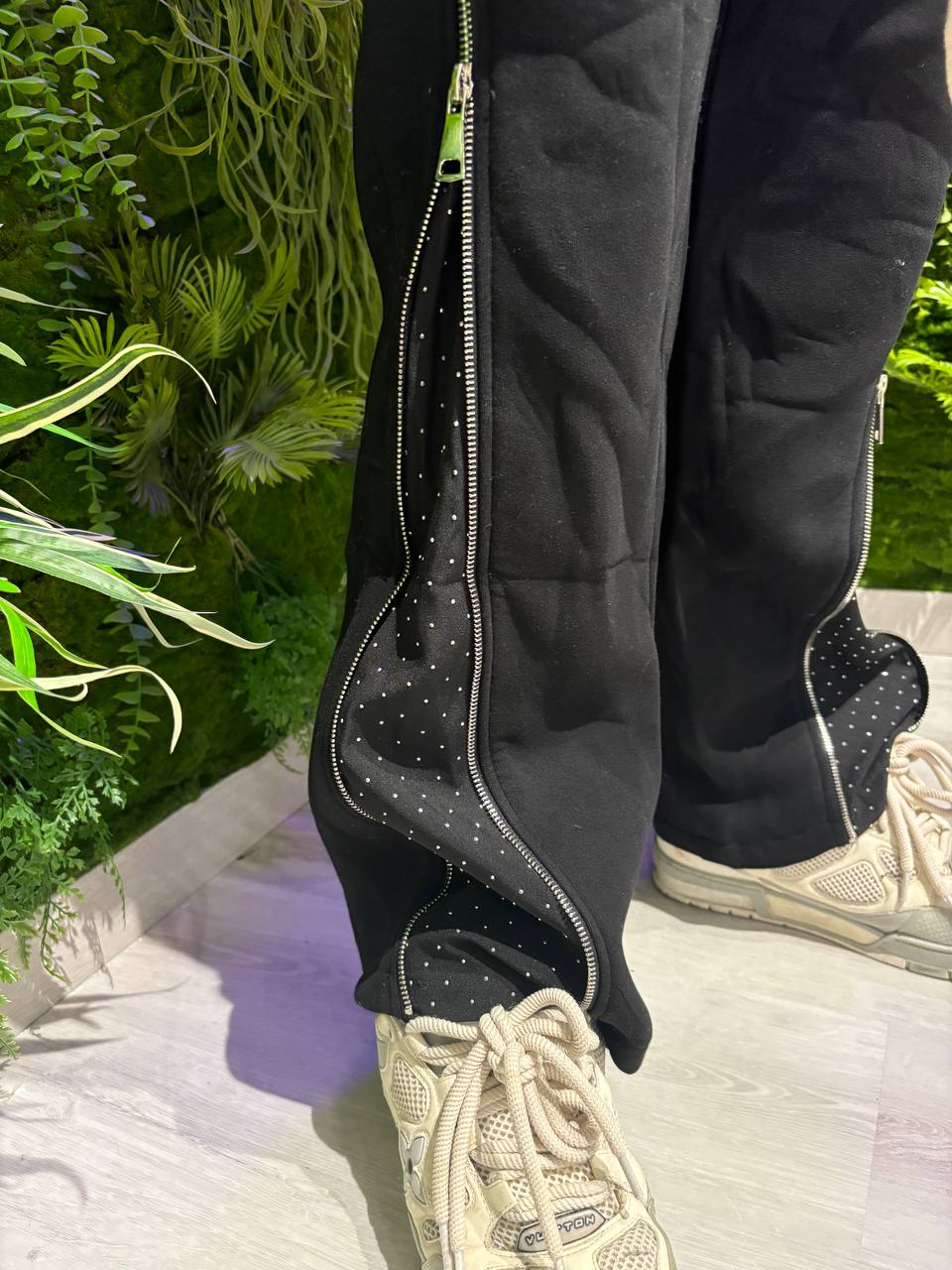 PANTATUTA ZIP E STRASS