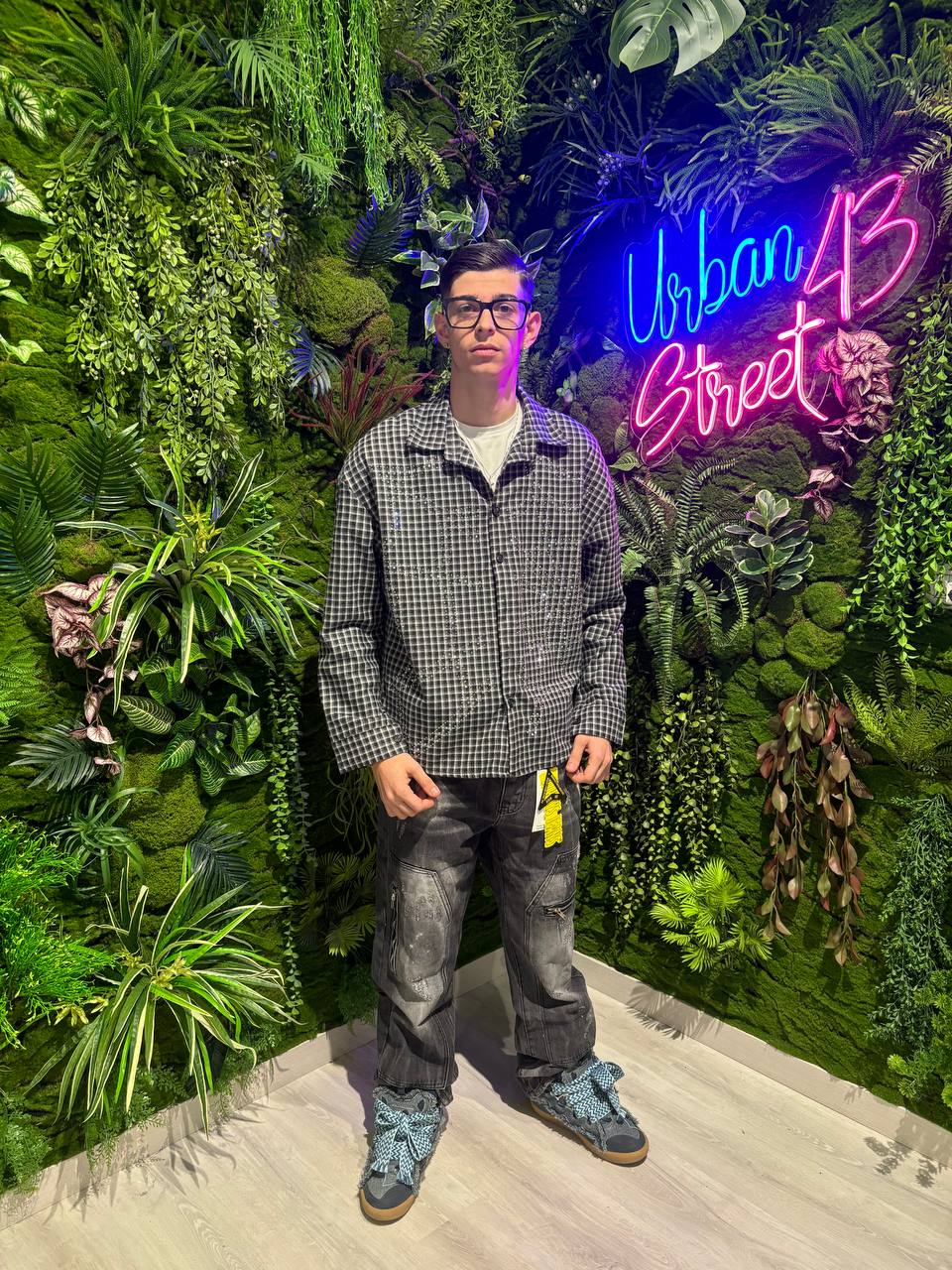 CAMICIA BRILLANTINATA