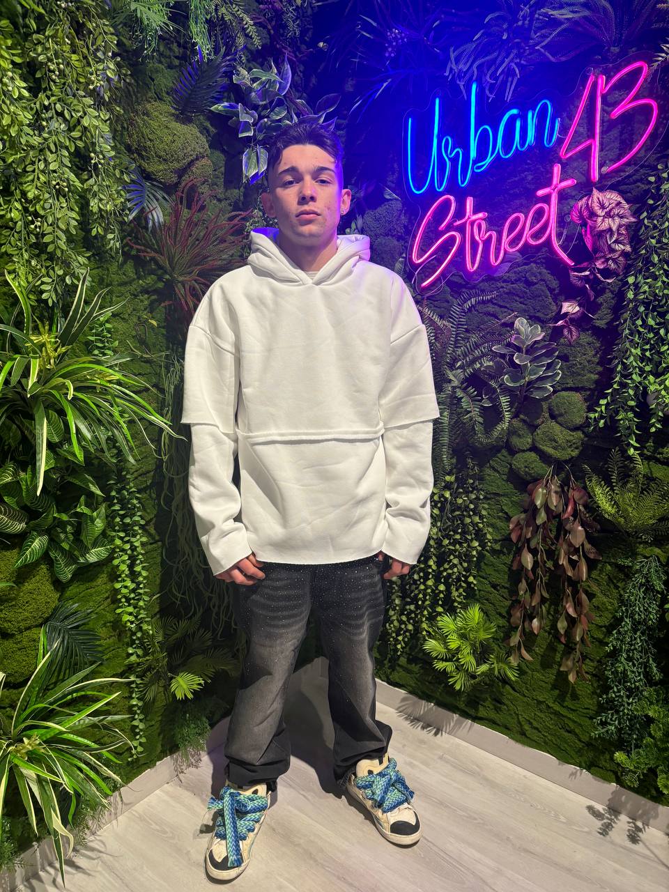 FELPA TAGLIATA CIANOTIC BIANCA