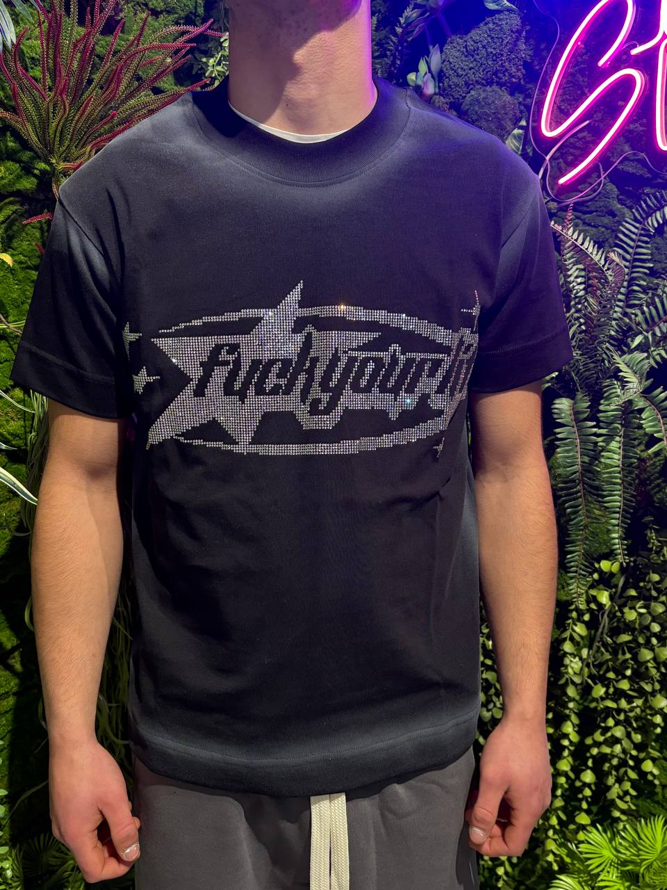 T-SHIRT FUCKYOURLIFE BRILLANTINATA