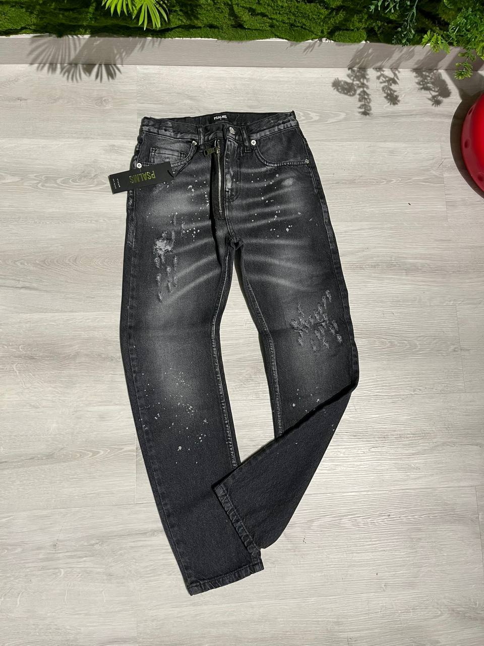 JEANS ZIP E SPRUZZI BAMBINO