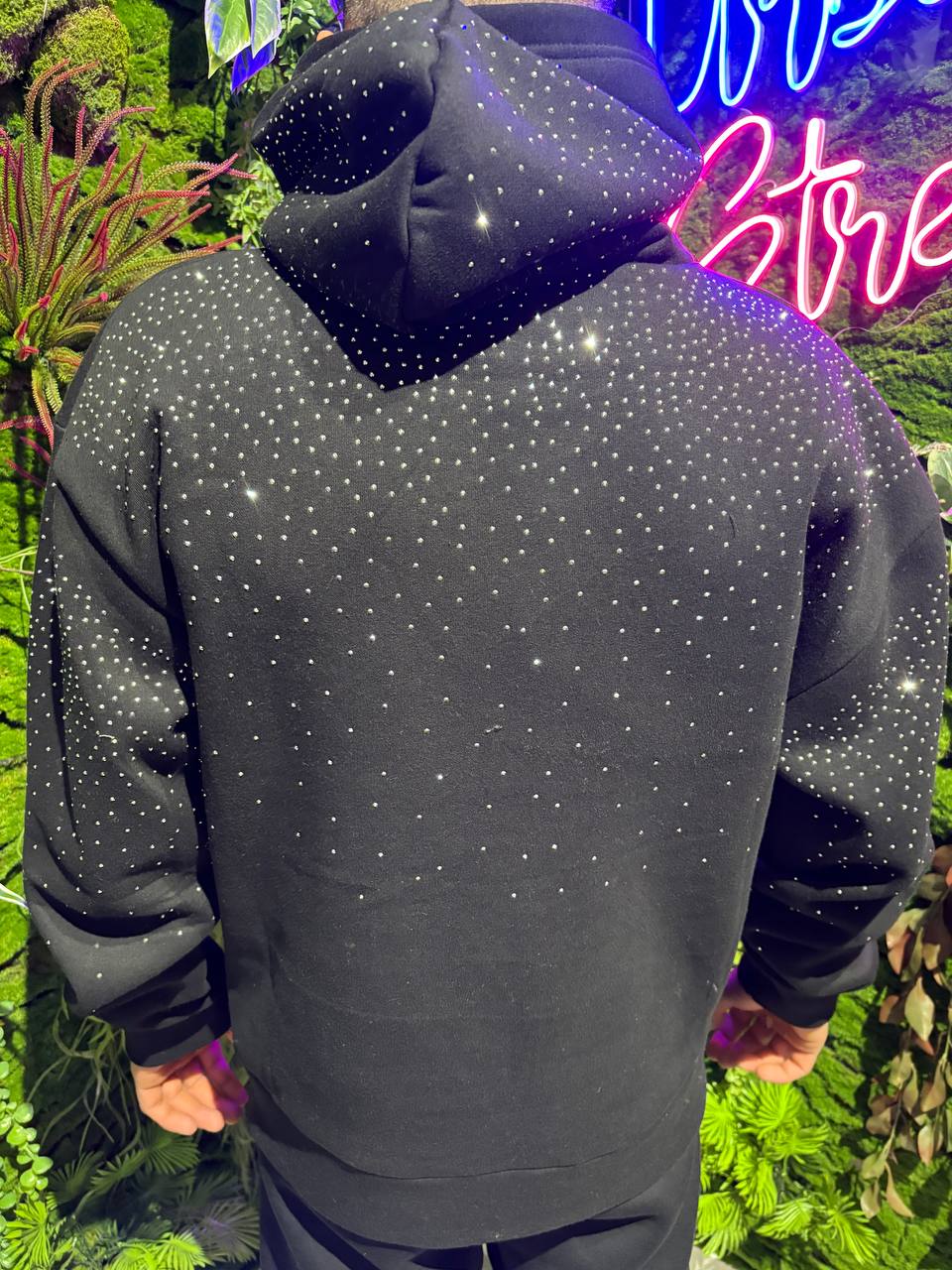 FELPA TUTTA BRILLANTINATA