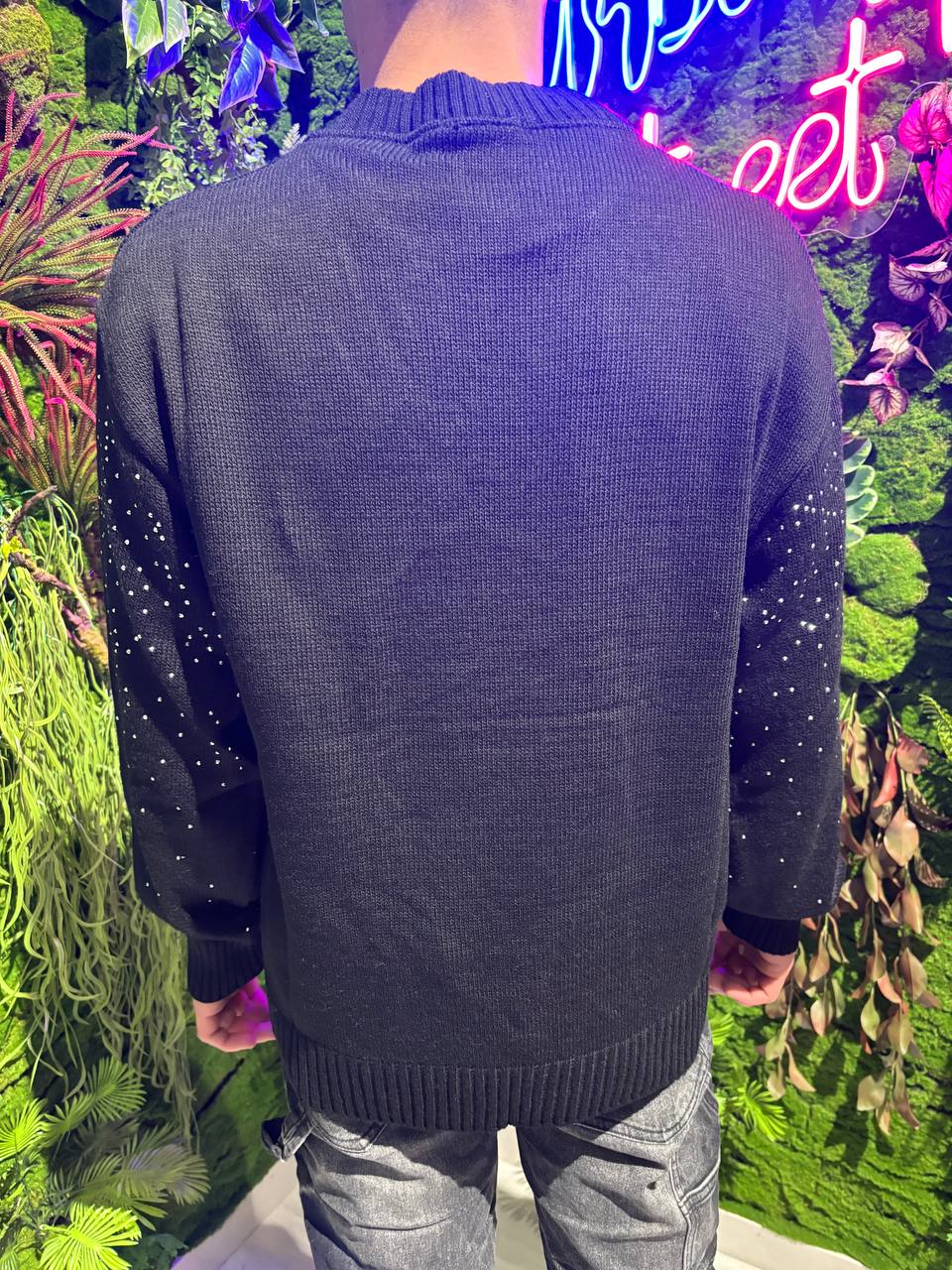 MAGLIONE TUTTO BRILLANTINATO