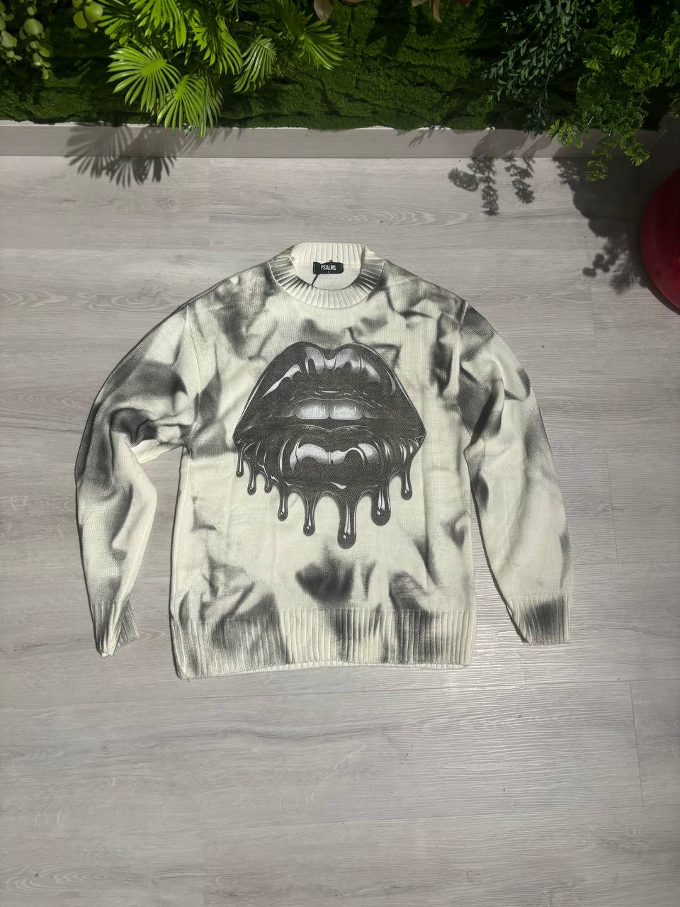 MAGLIONE LABBRA BIANCO BAMBINO