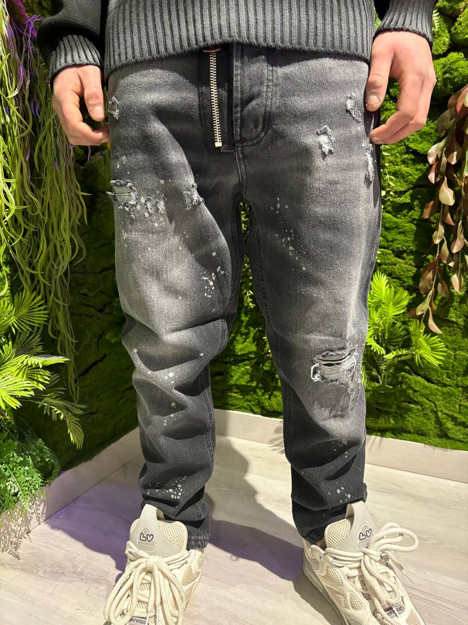 JEANS PSAMS CON ZIP
