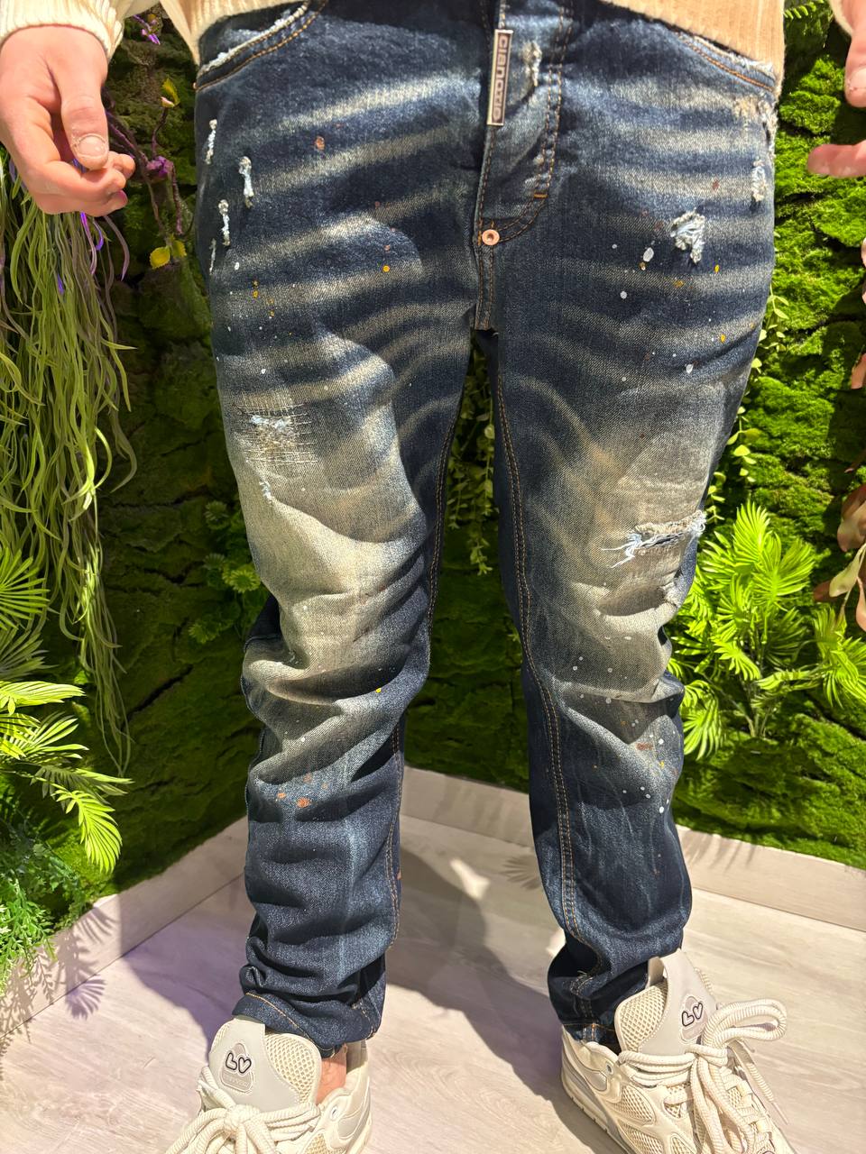 JEANS CIANOTIC BLU SBIADITO
