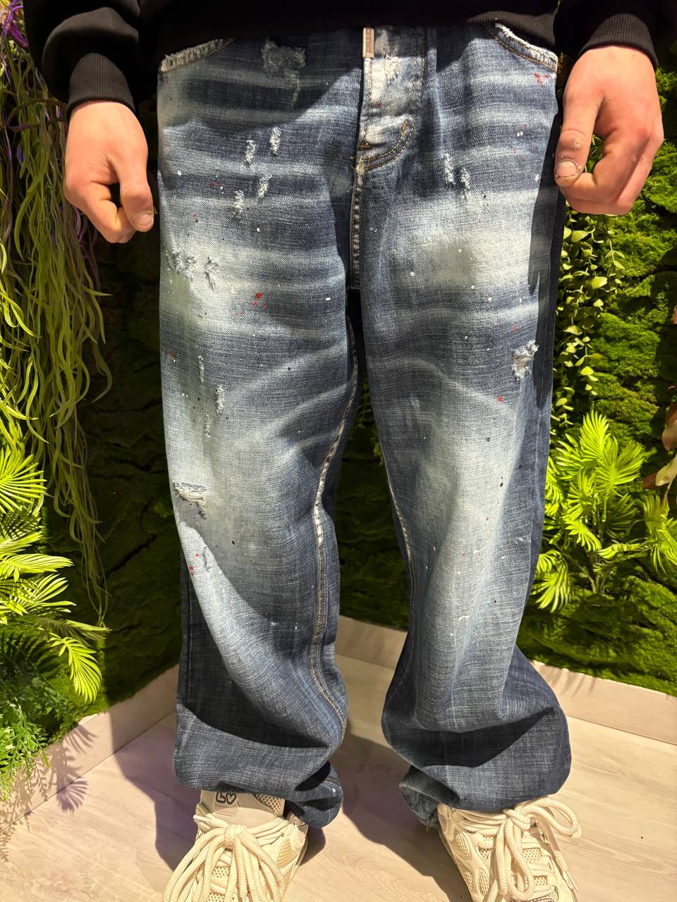 JEANS BAGGY CIANOTIC BLU