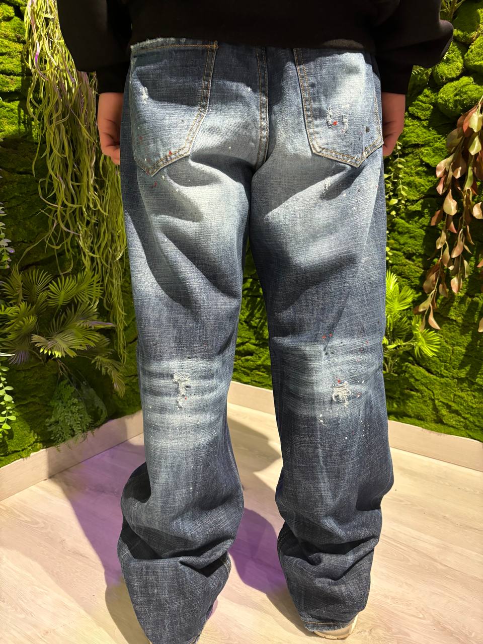 JEANS BAGGY CIANOTIC BLU