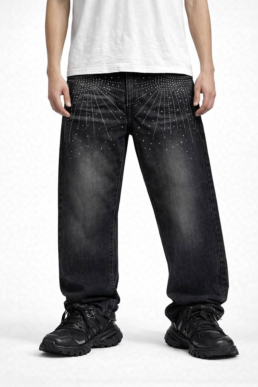 JEANS PALAZZO BRILL
