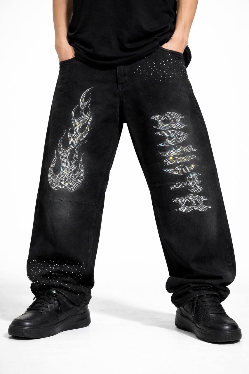 JEANS STRASS BUNKER