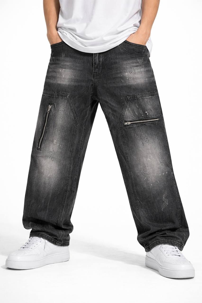 JEANS BAGGY 2 ZIP