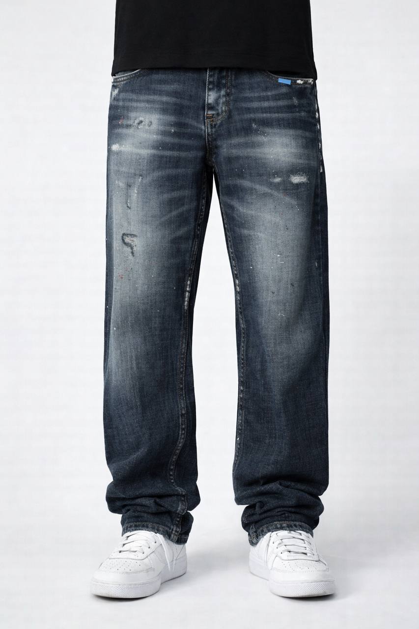 JEANS BAGGY CIANOTIC BLU