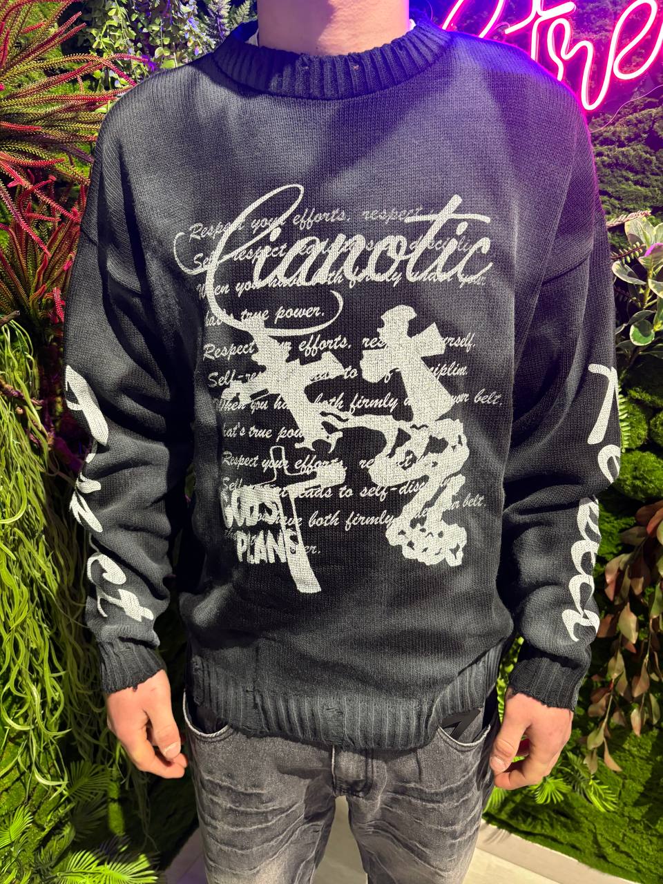MAGLIONE CIANOTIC CROCI