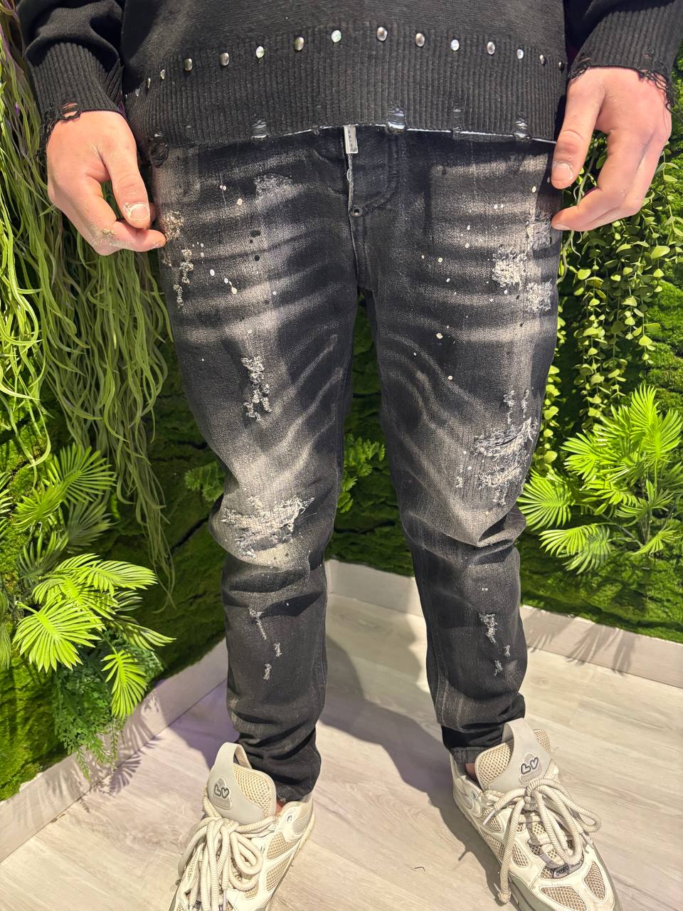 JEANS CIANOTIC STRAPPI