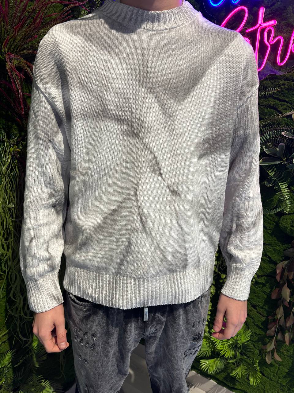 MAGLIONE SFUMATO BIANCO