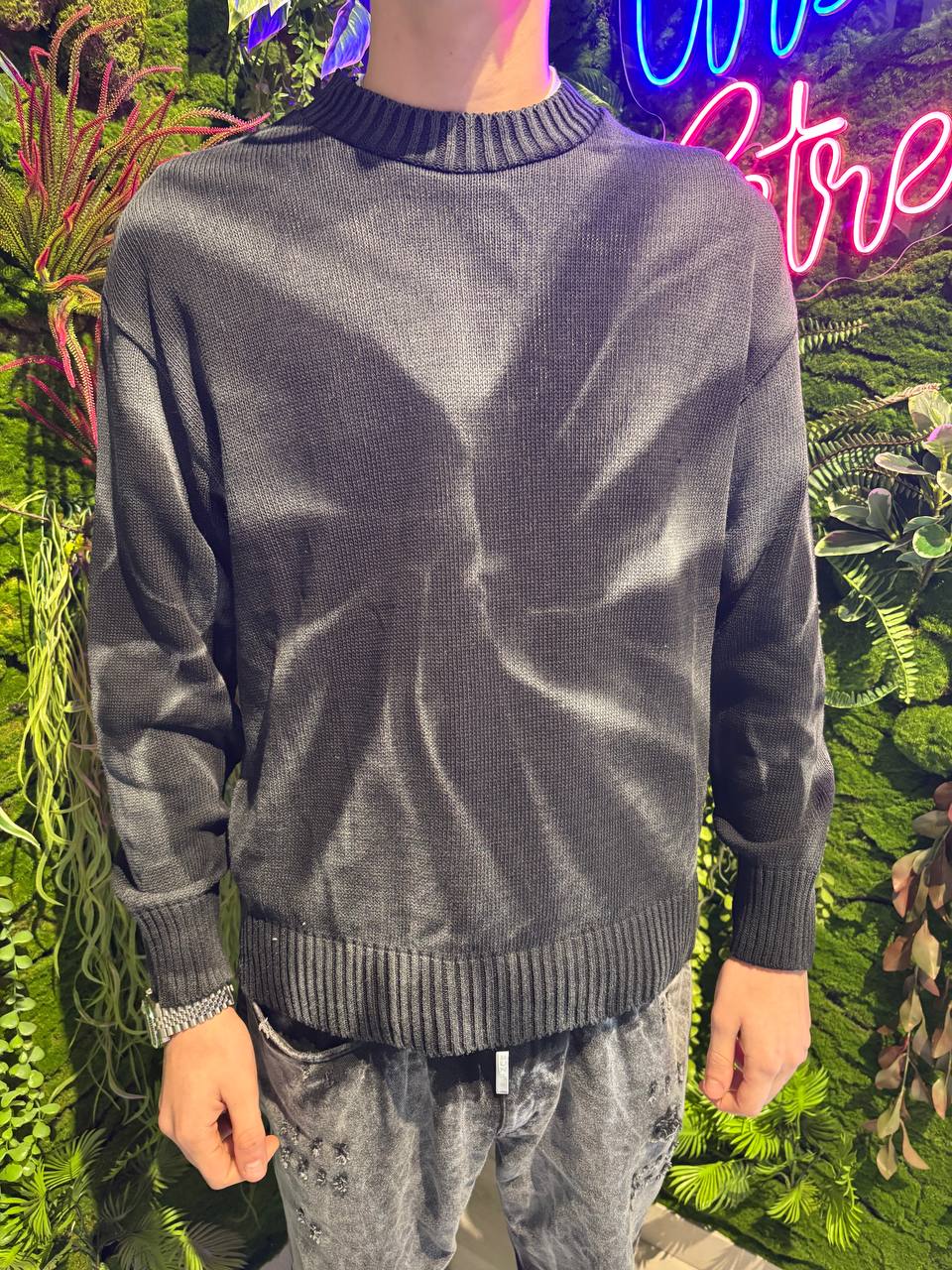 MAGLIONE SFUMATO NERO