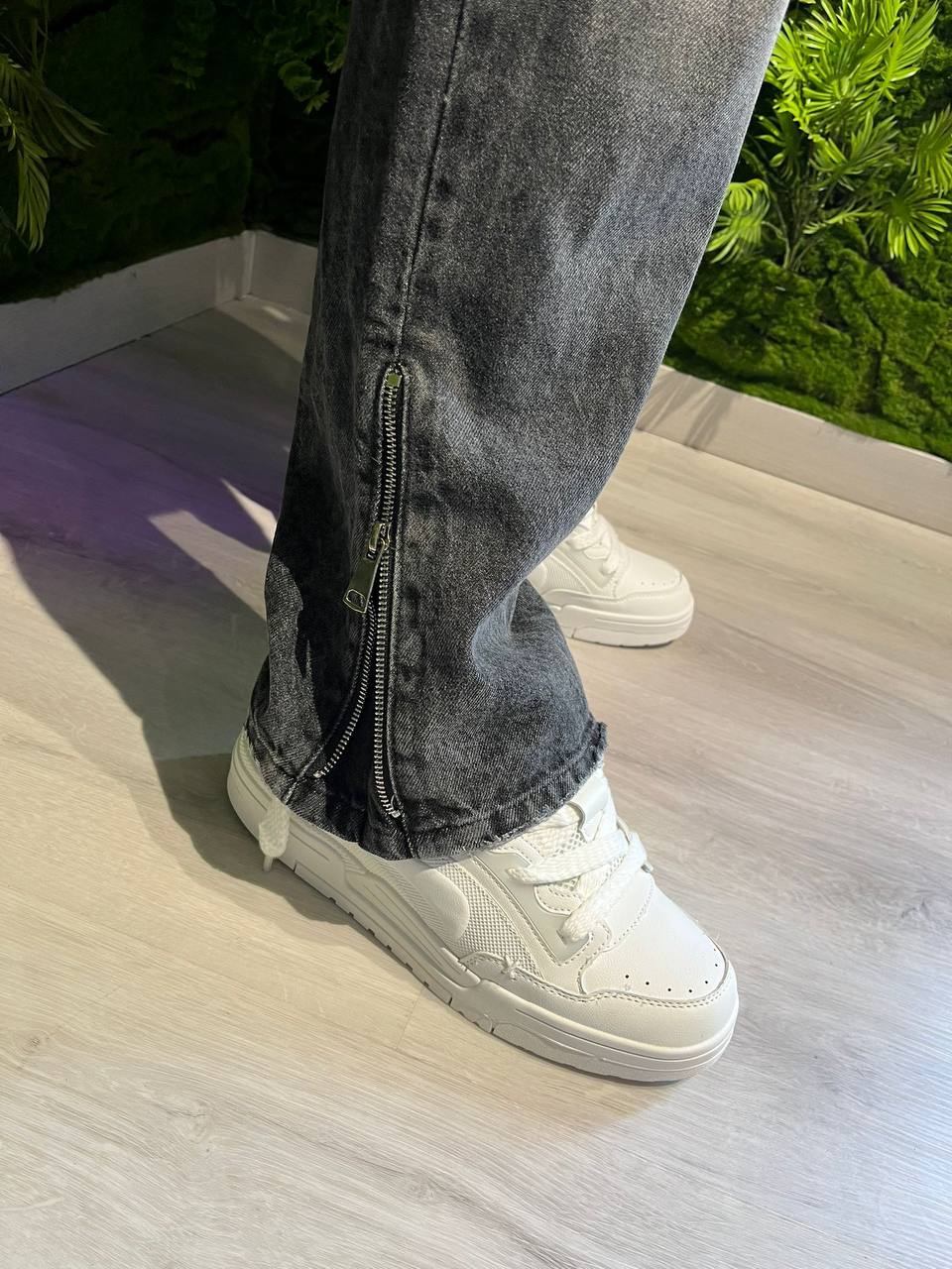 JEANS ZIP LATERALE