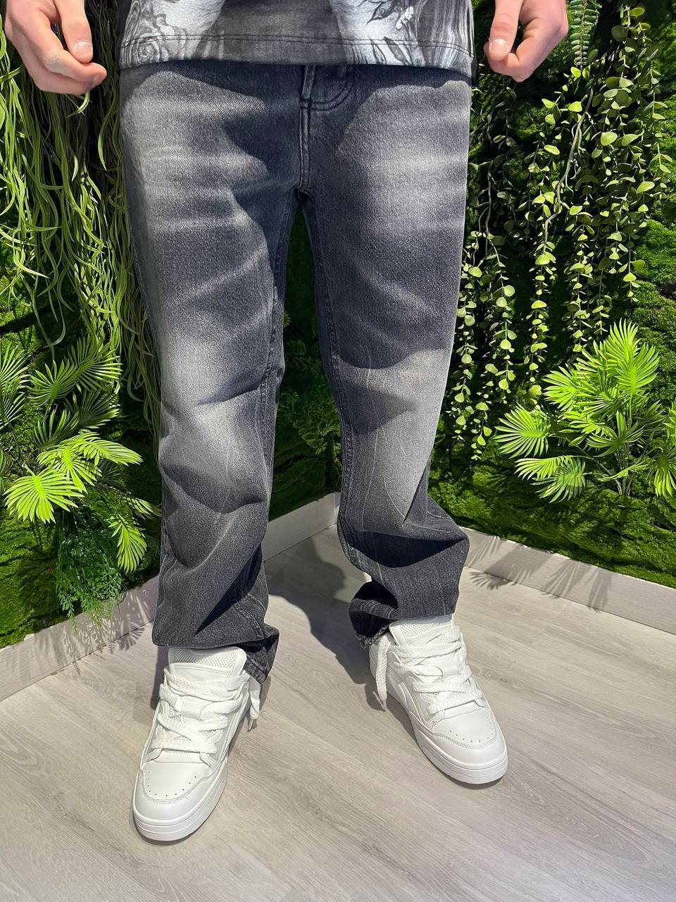 JEANS NERO SFUMATO