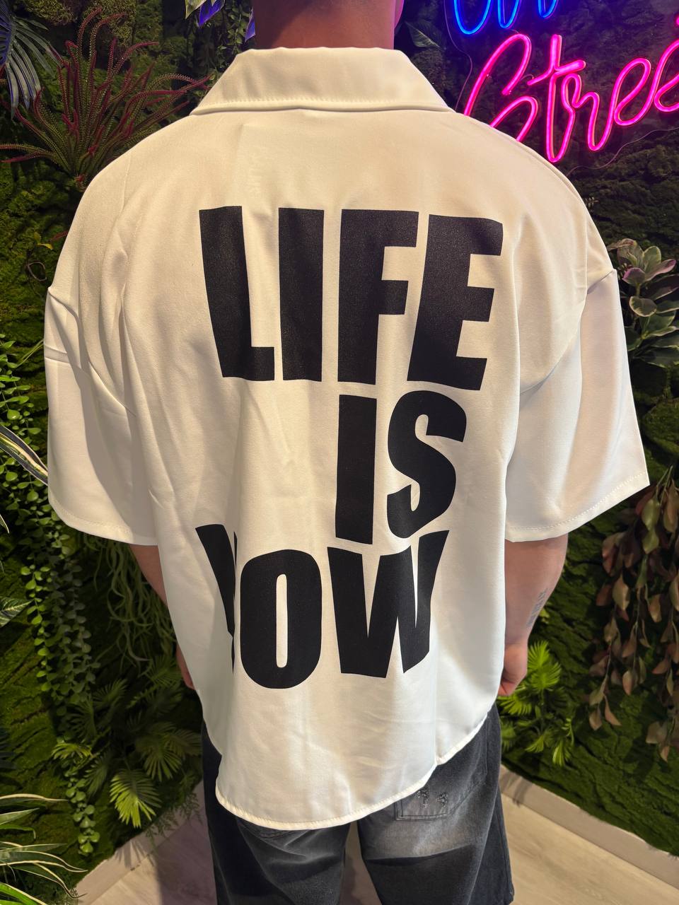 CAMICIA LIFE IS NOW
