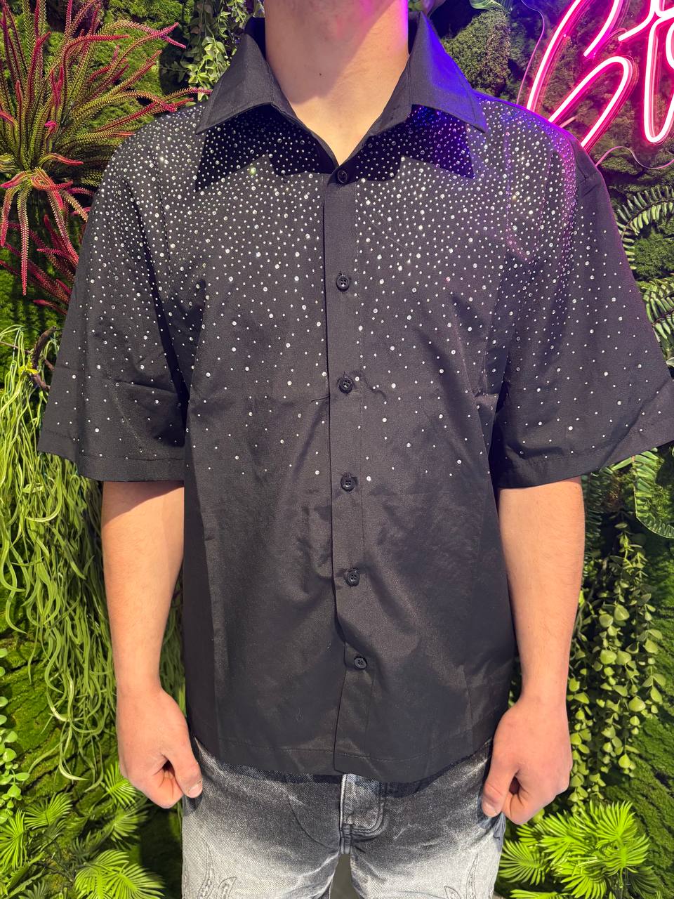 CAMICIA BRILLANTINATA