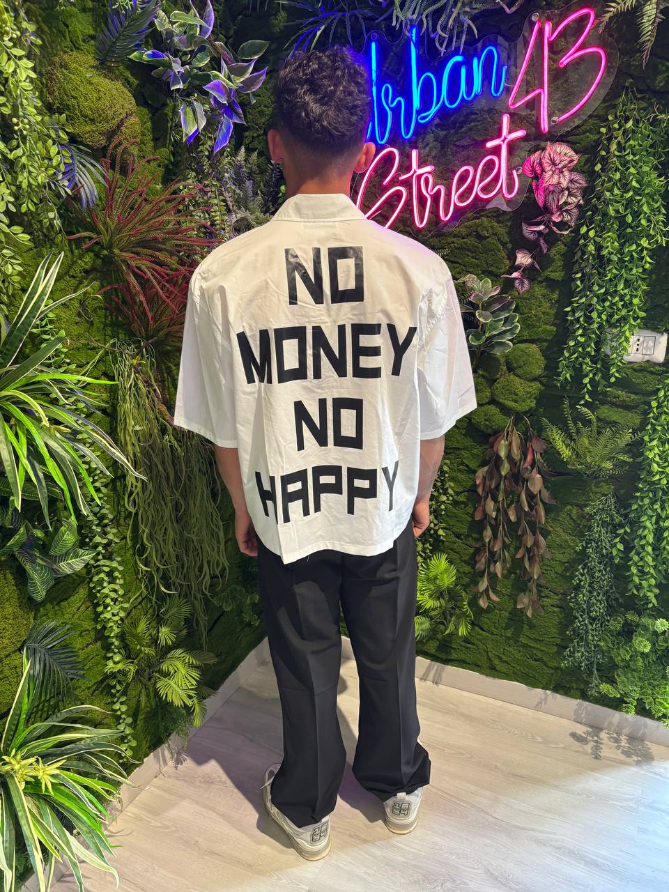 CAMICIA NO MONEY NO HAPPY
