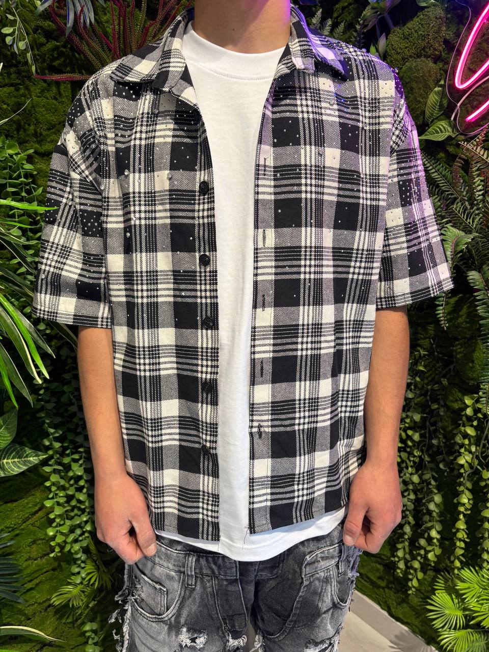 CAMICIA STRASS