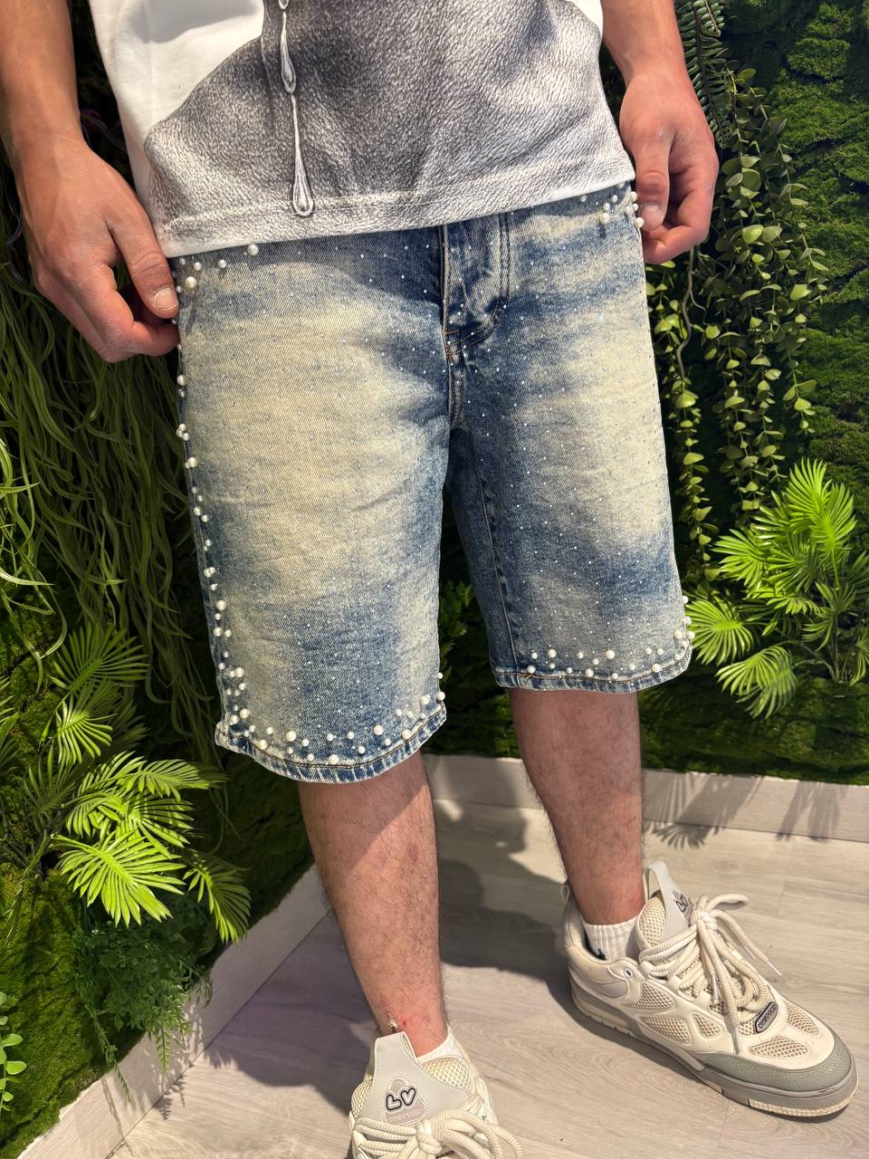 SHORT PERLATO SABBIA