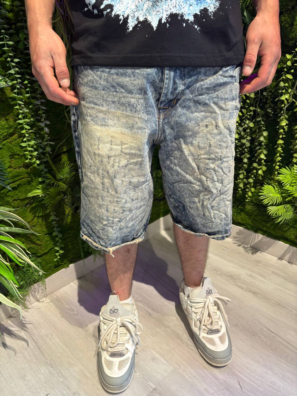SHORT PASSION DENIM SABBIA