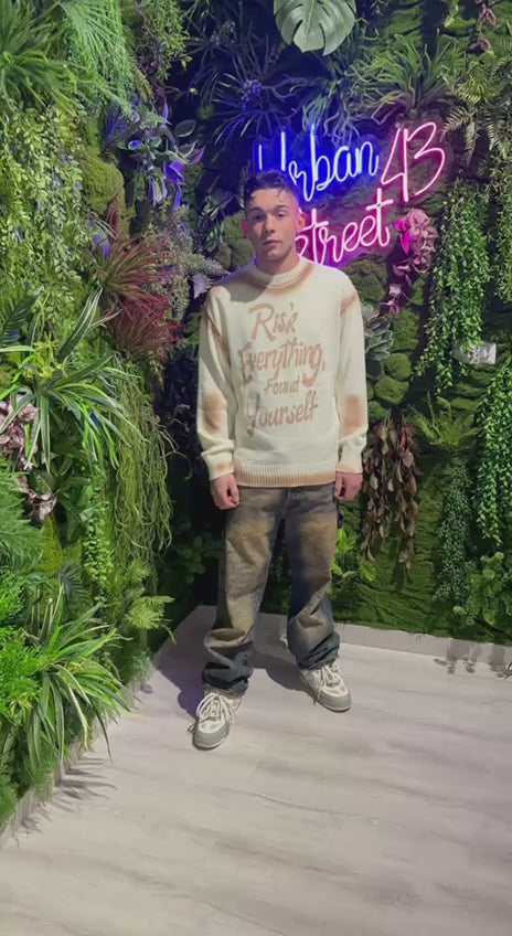 MAGLIONE RISK BIANCO